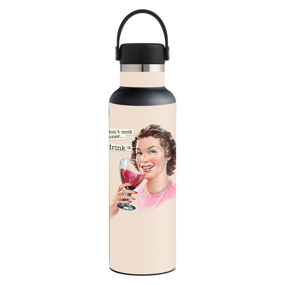 Picture of MightySkins HFST21-Wine Cook Skin for Hydro Flask 21 oz Standard Mouth - Wine Cook