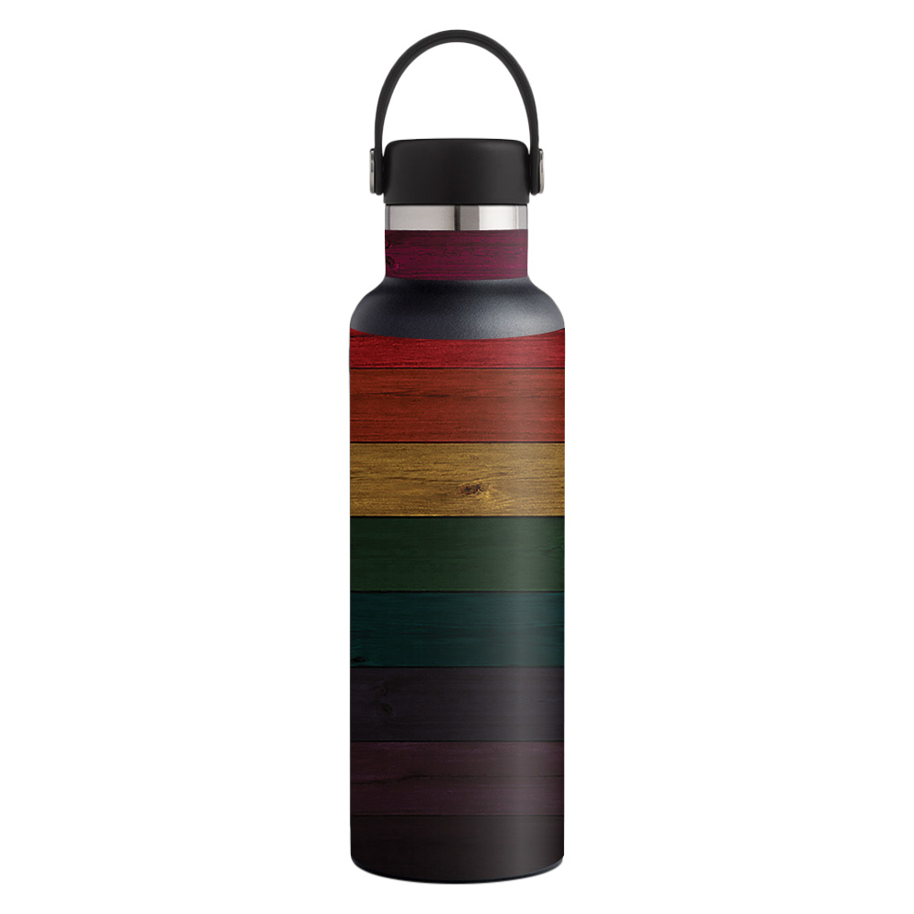 Picture of MightySkins HFST21-Wood Style Skin for Hydro Flask 21 oz Standard Mouth - Wood Style
