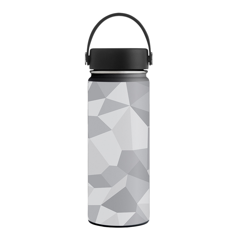Picture of MightySkins HFWI18-Gray Polygon Skin for Hydro Flask 18 oz Wide Mouth - Gray Polygon