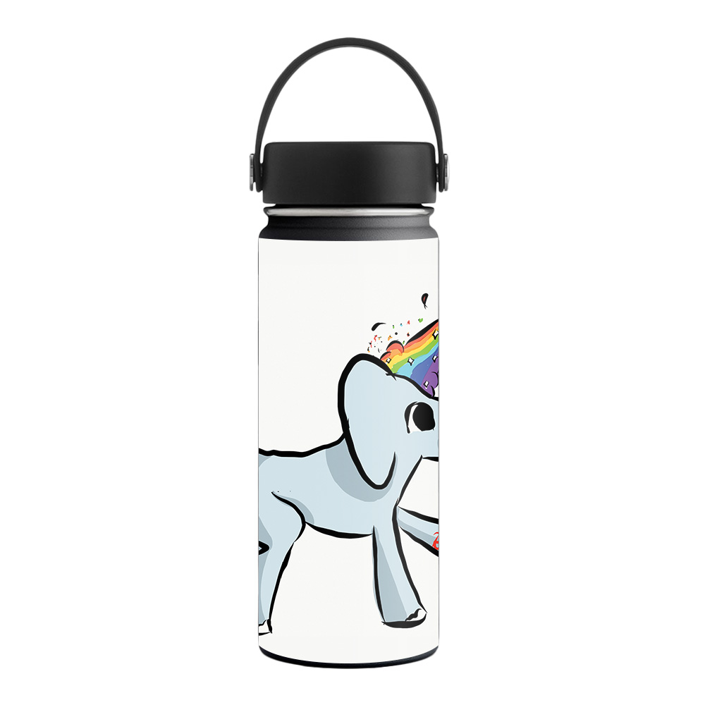 Picture of MightySkins HFWI18-Happy Elephant Skin for Hydro Flask 18 oz Wide Mouth - Happy Elephant