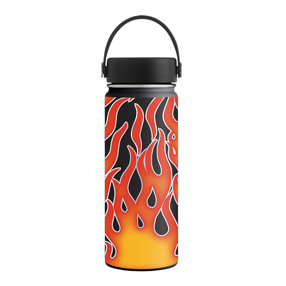 Picture of MightySkins HFWI18-Hot Flames Skin for Hydro Flask 18 oz Wide Mouth - Hot Flames