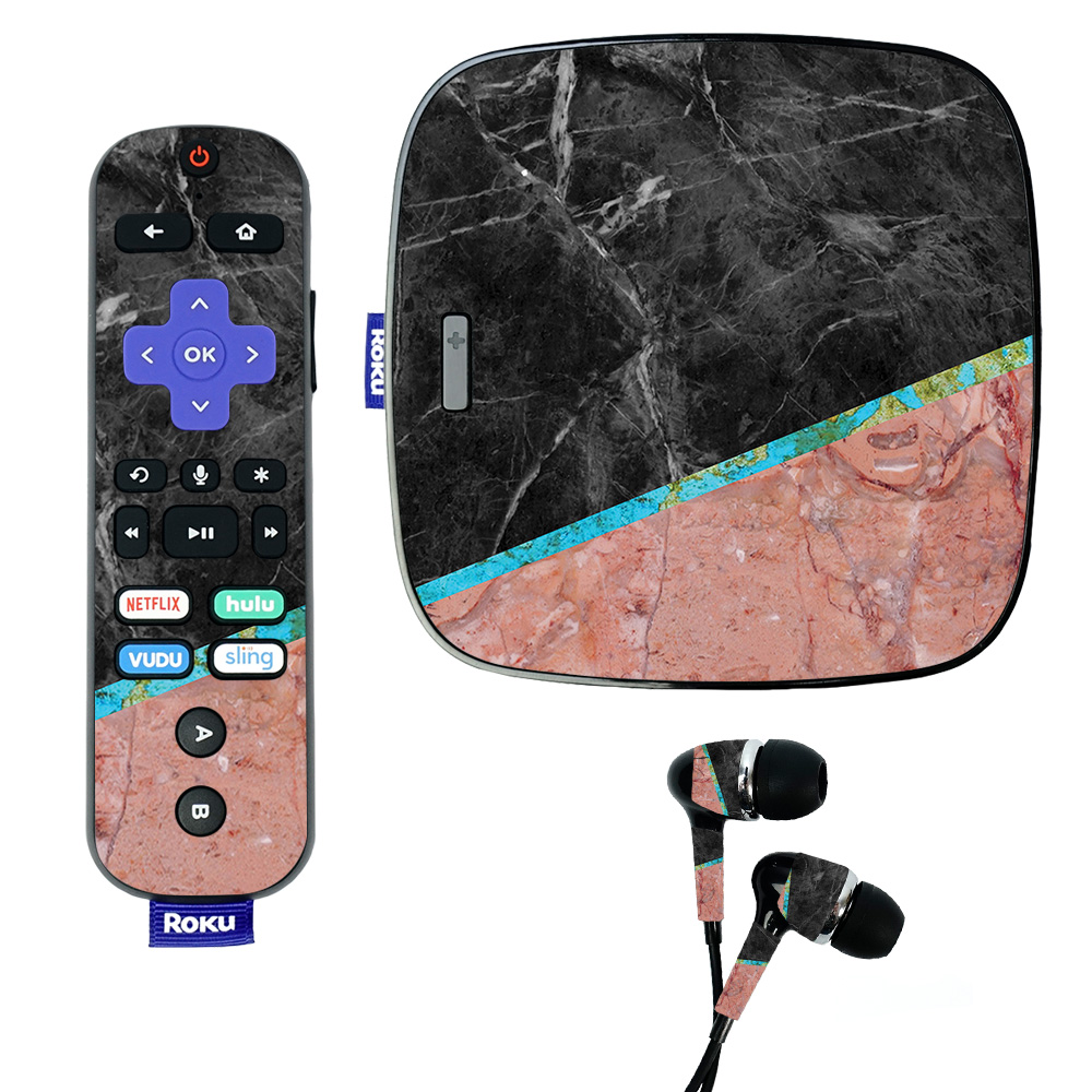 ROUL-Cut Marble Skin for Roku Ultra - Cut Marble -  MightySkins