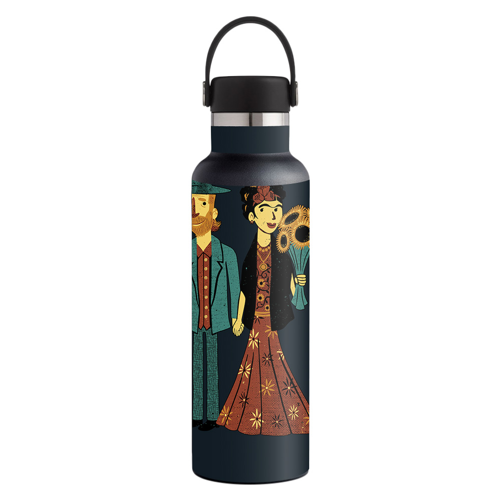Picture of MightySkins HFST21-Love Is Art Skin for Hydro Flask 21 oz Standard Mouth - Love Is Art