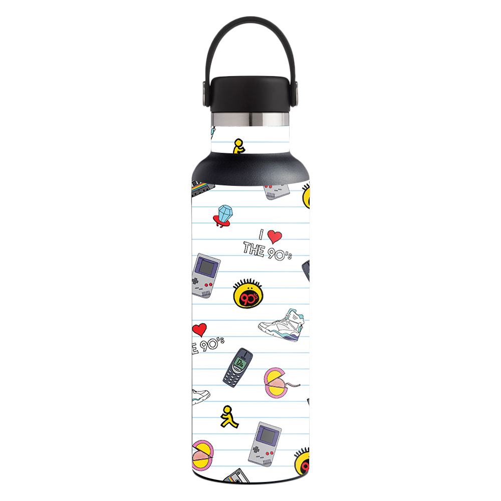 Picture of MightySkins HFST21-Love The 90s Skin for Hydro Flask 21 oz Standard Mouth - Love the 90s