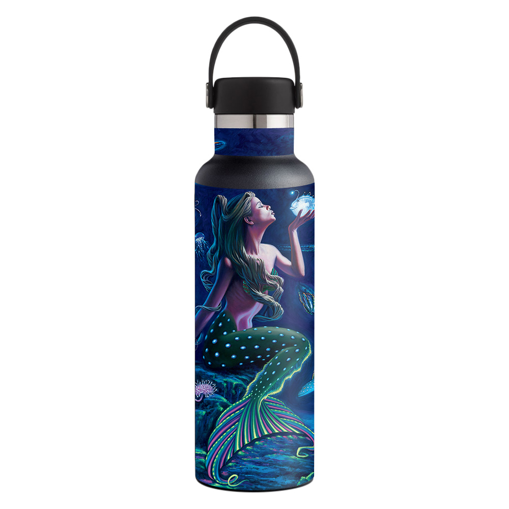 Picture of MightySkins HFST21-Luminous Mermaid Skin for Hydro Flask 21 oz Standard Mouth - Luminous Mermaid