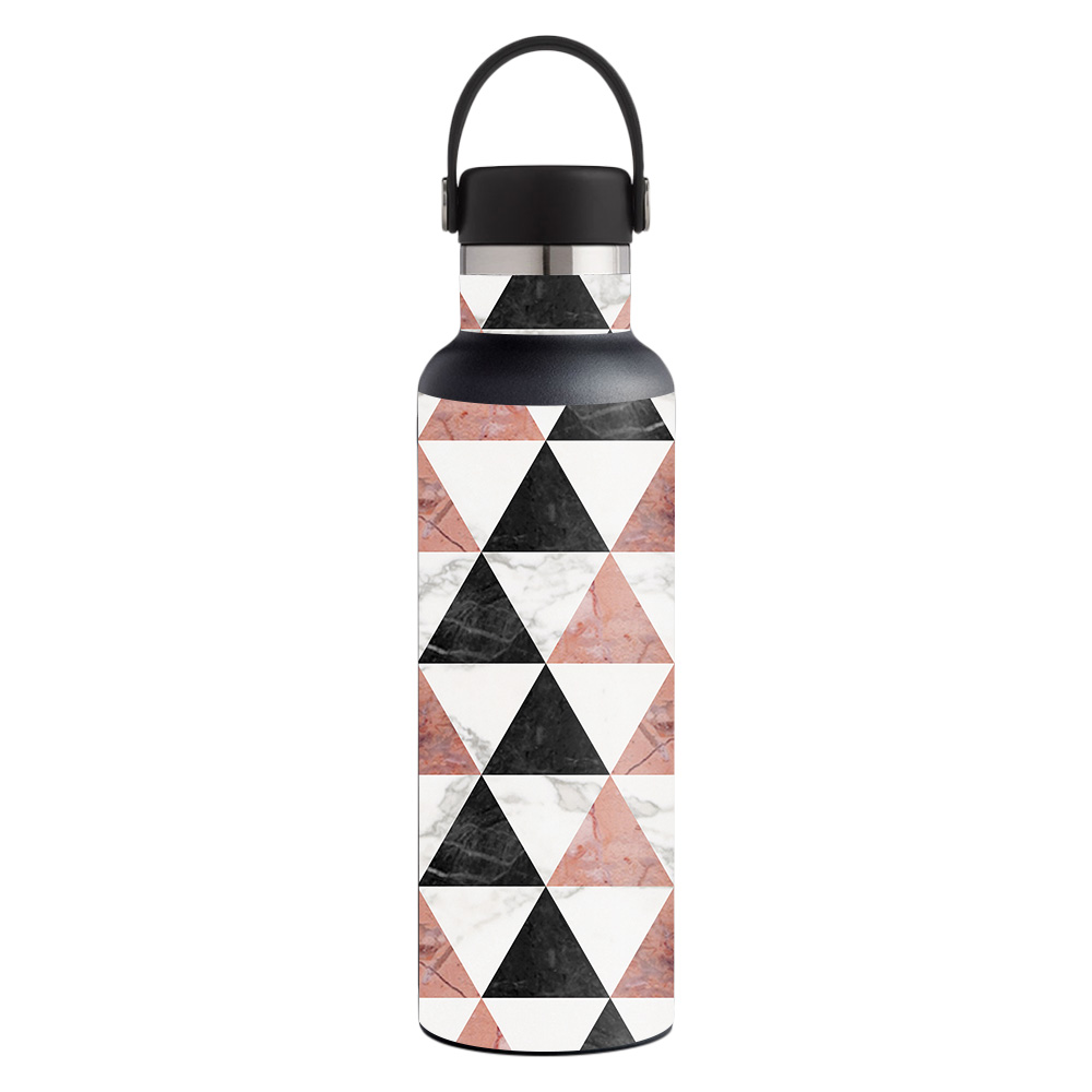 Picture of MightySkins HFST21-Marble Pyramids Skin for Hydro Flask 21 oz Standard Mouth - Marble Pyramids