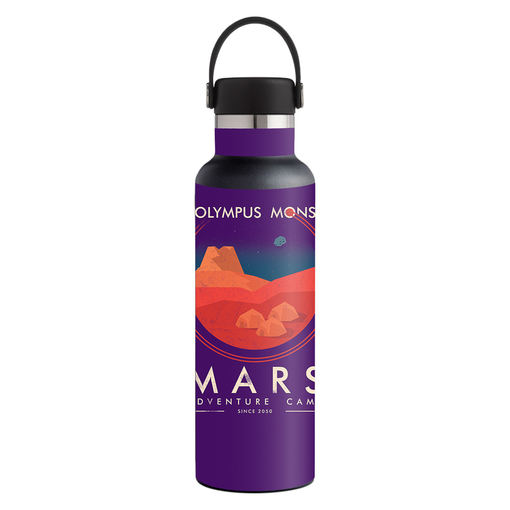 Picture of MightySkins HFST21-Mars Adventure Camp Skin for Hydro Flask 21 oz Standard Mouth - Mars Adventure Camp