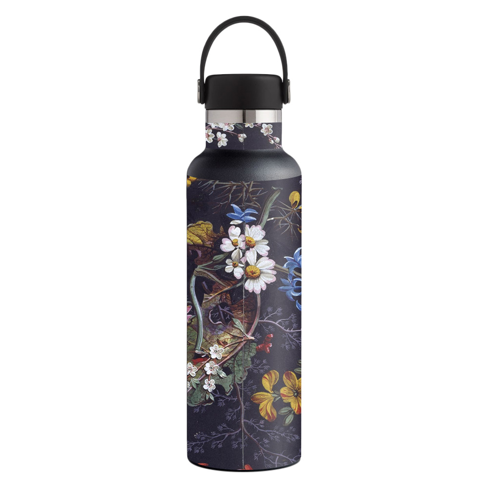 Picture of MightySkins HFST21-Midnight Blossom Skin for Hydro Flask 21 oz Standard Mouth - Midnight Blossom