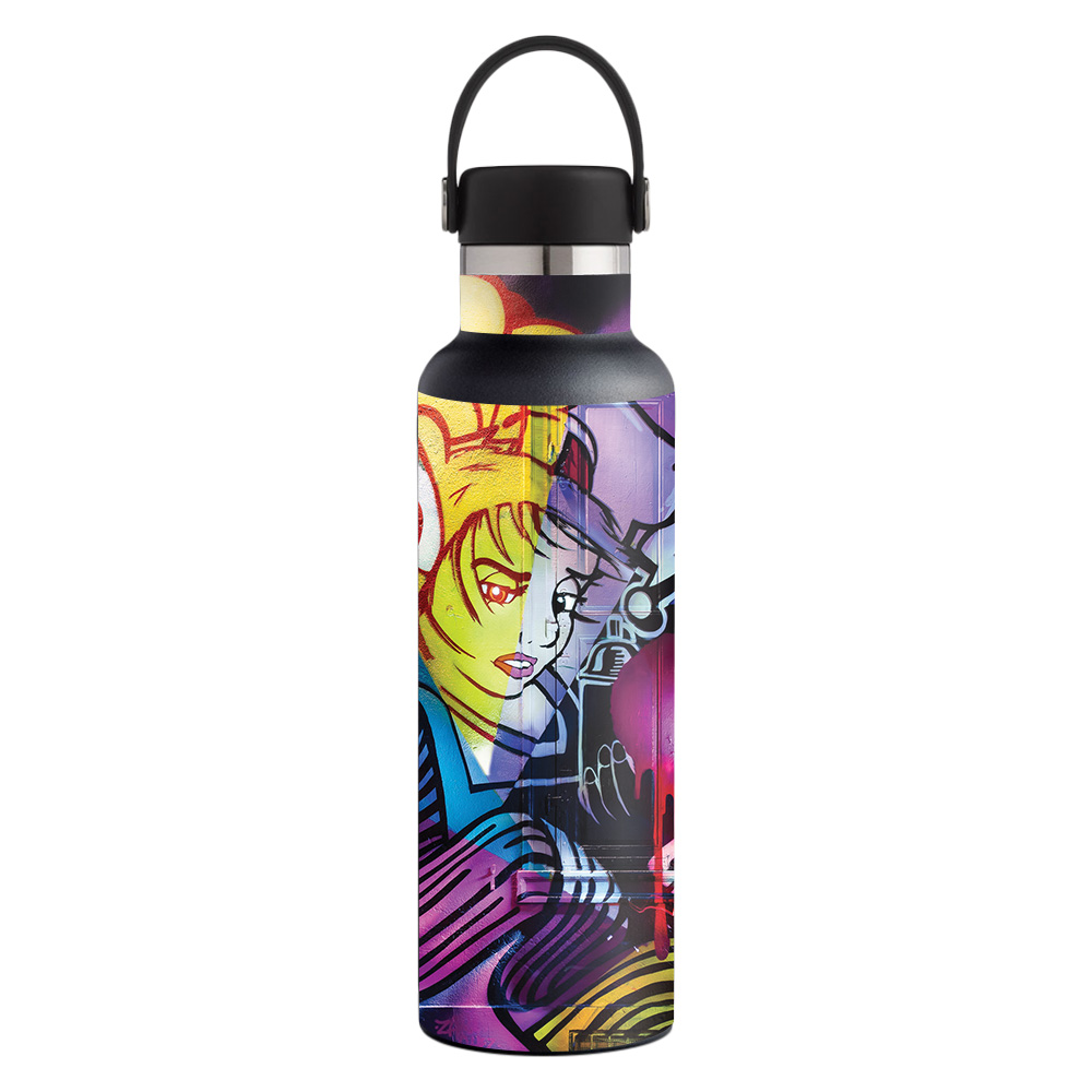 Picture of MightySkins HFST21-Midnight Mischief Skin for Hydro Flask 21 oz Standard Mouth - Midnight Mischief
