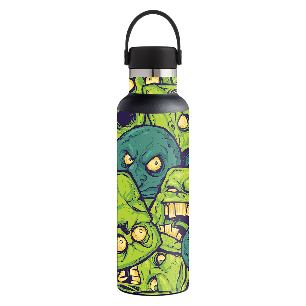 Picture of MightySkins HFST21-Monster Pattern Skin for Hydro Flask 21 oz Standard Mouth - Monster Pattern