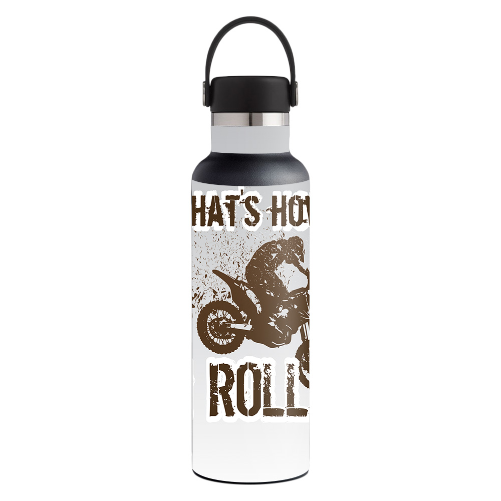 Picture of MightySkins HFST21-Motocross Skin for Hydro Flask 21 oz Standard Mouth - Motocross