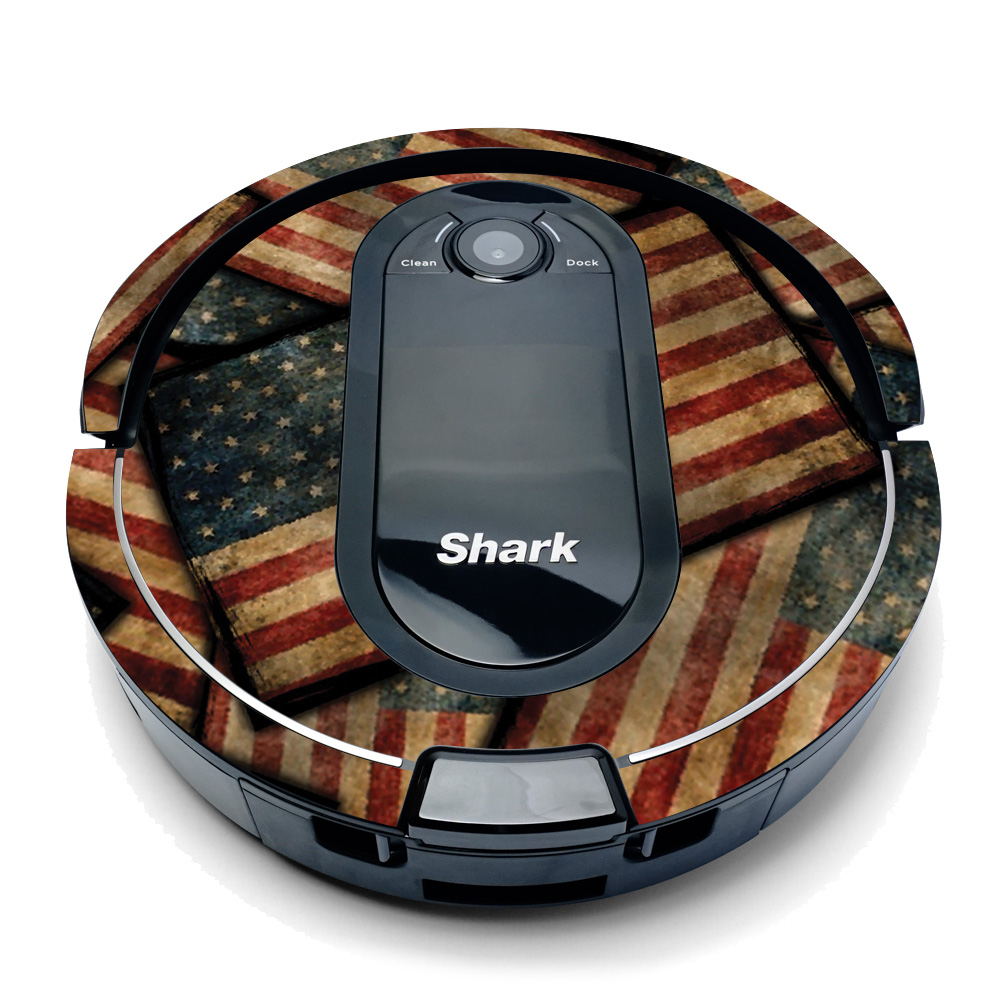 Picture of MightySkins RV1001AETO-Vintage American Skin for Shark IQ Robot Top Only Coverage - Vintage American