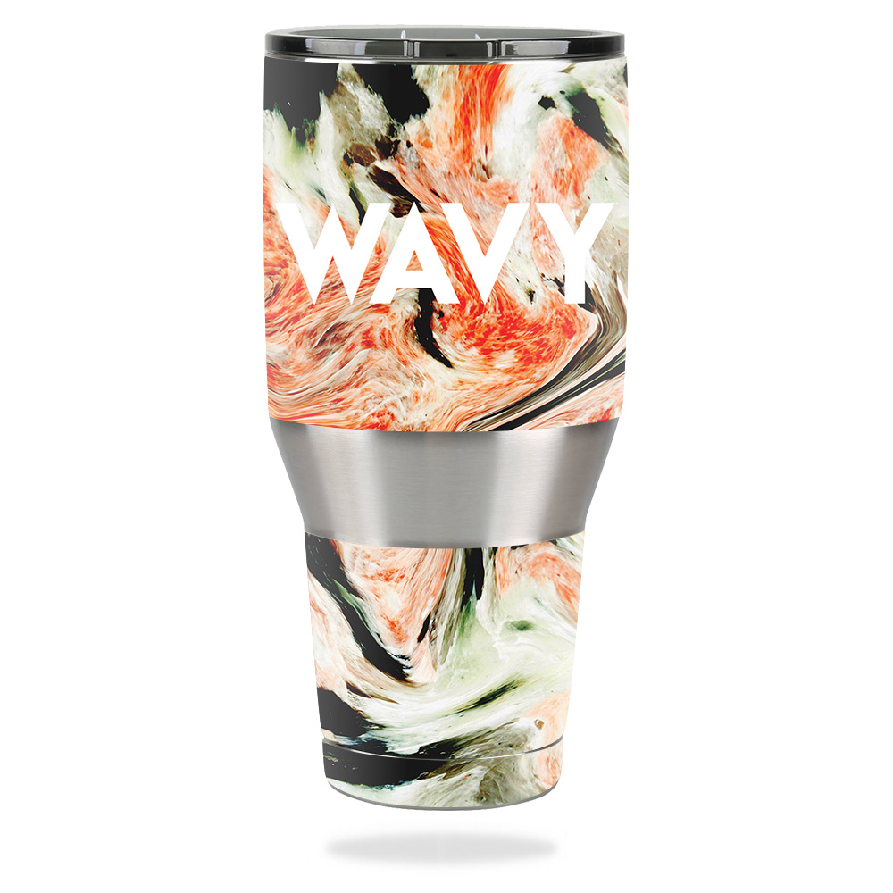 Picture of MightySkins OZTUM40-Wavy Skin for Ozark Trail 40 oz Tumbler - Wavy
