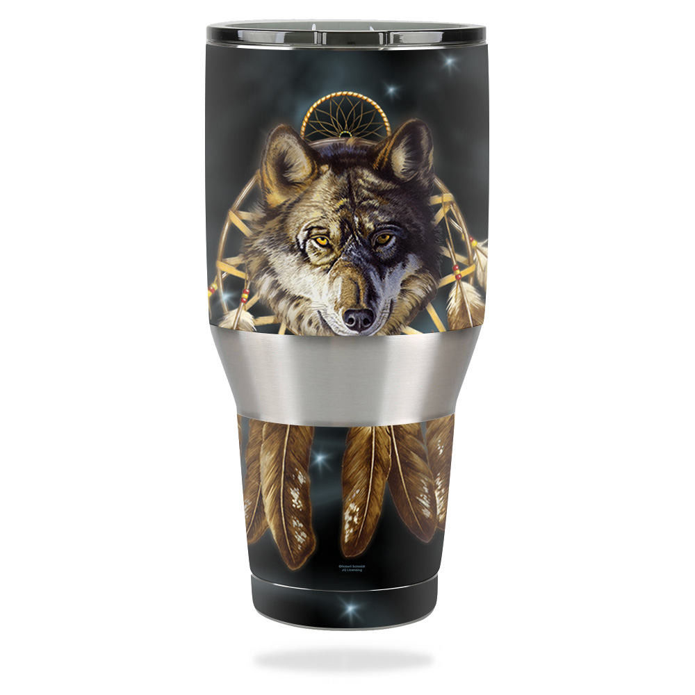 Picture of MightySkins OZTUM40-Wolf Dreams Skin for Ozark Trail 40 oz Tumbler - Wolf Dreams