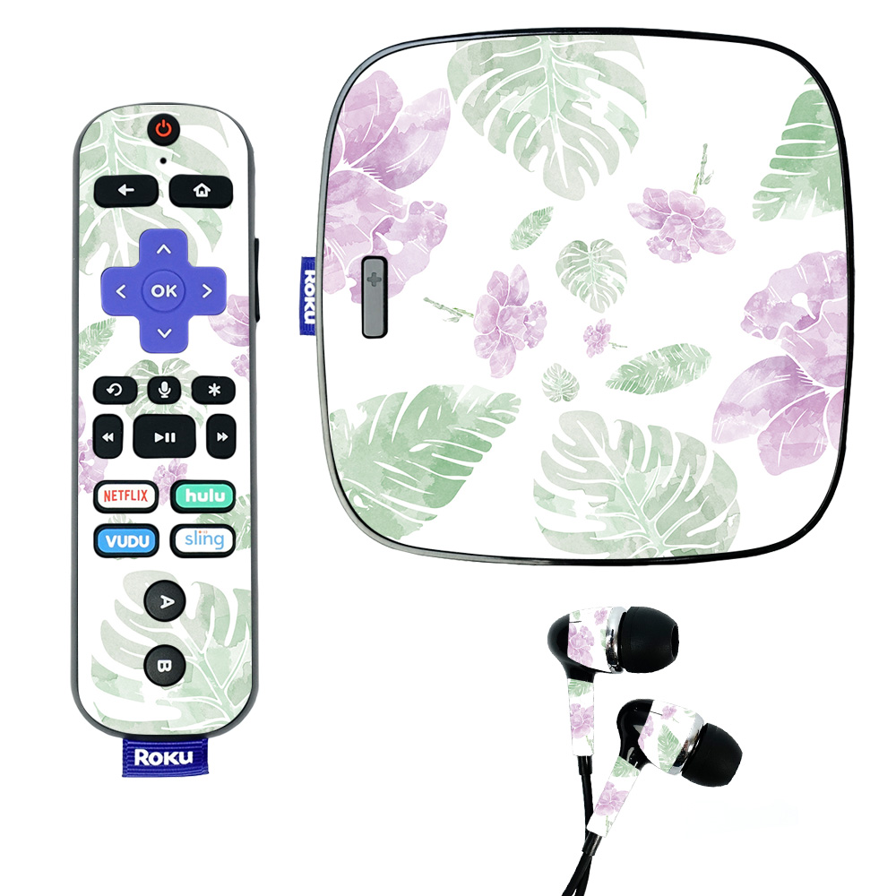 Picture of MightySkins ROUL-Water Color Flowers Skin for Roku Ultra - Water Color Flowers