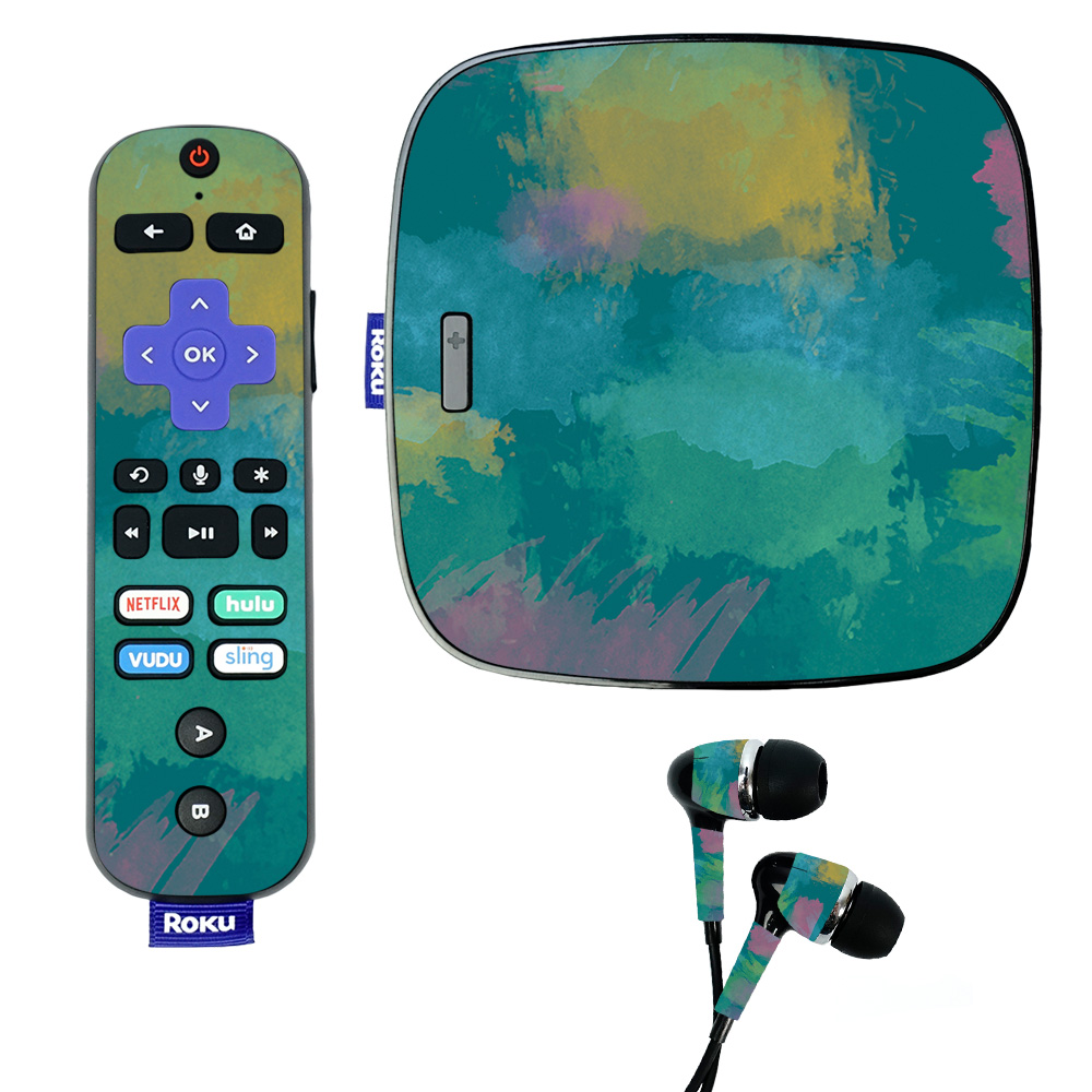 Picture of MightySkins ROUL-Watercolor Blue Skin for Roku Ultra - Watercolor Blue