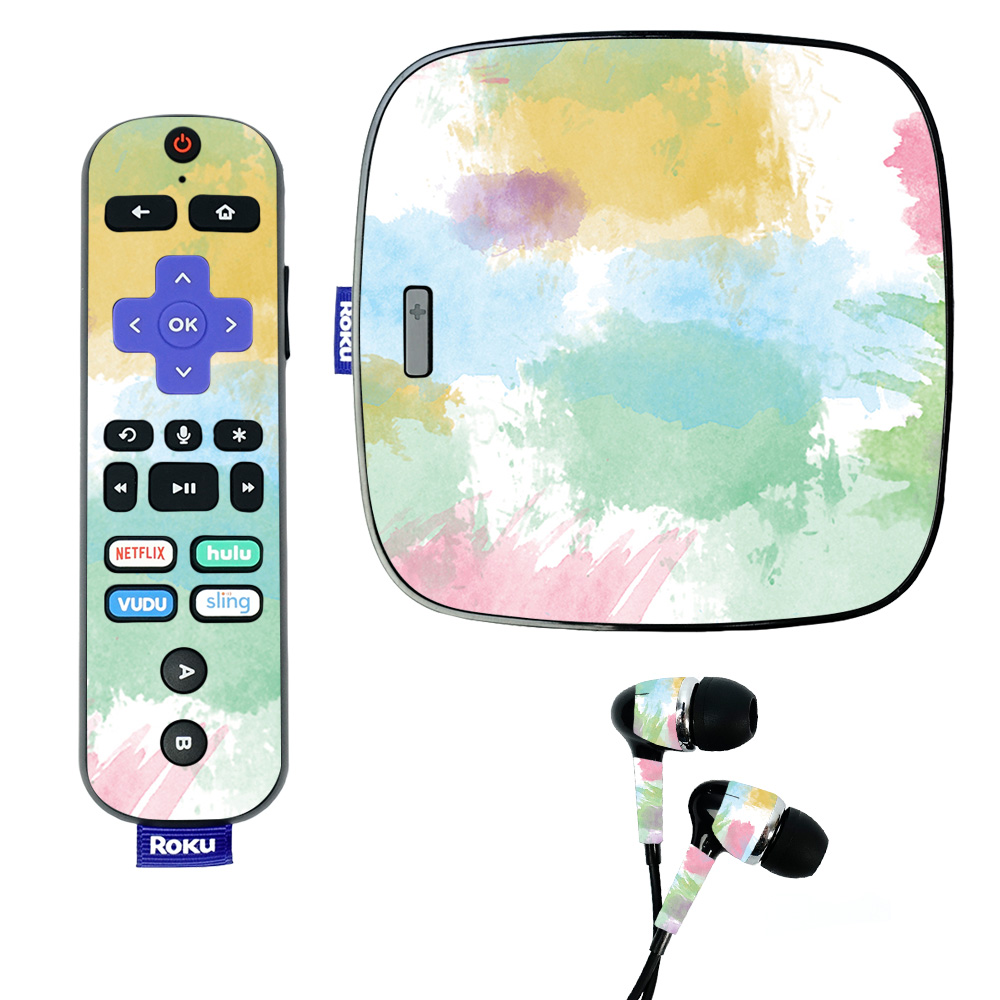 Picture of MightySkins ROUL-Watercolor White Skin for Roku Ultra - Watercolor White