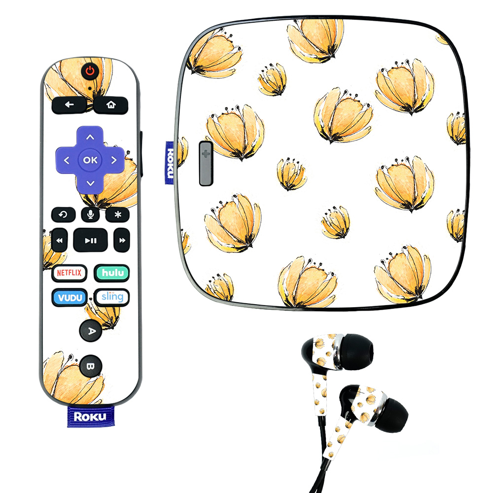 Picture of MightySkins ROUL-Yellow Poppy Skin for Roku Ultra - Yellow Poppy