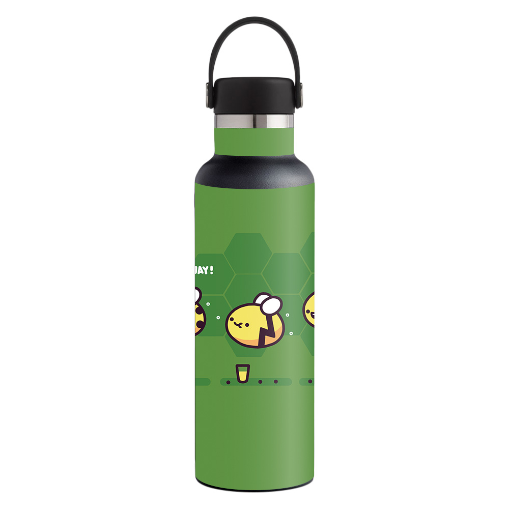Picture of MightySkins HFST21-Casual Friday Bee Skin for Hydro Flask 21 oz Standard Mouth - Casual Friday Bee