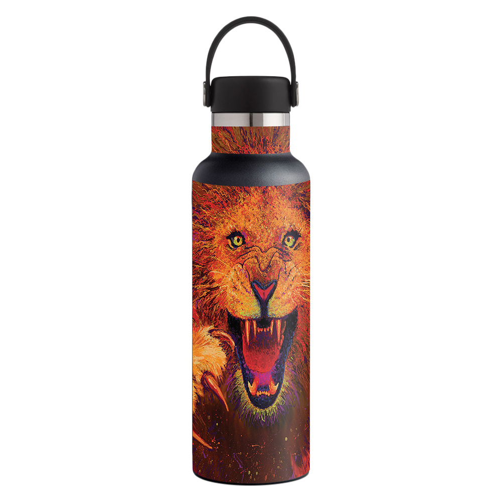 Picture of MightySkins HFST21-Charging Leo Skin for Hydro Flask 21 oz Standard Mouth - Charging Leo