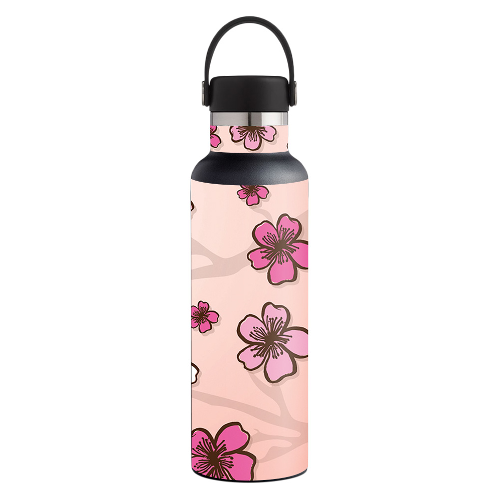 Picture of MightySkins HFST21-Cherry Blossom Skin for Hydro Flask 21 oz Standard Mouth - Cherry Blossom