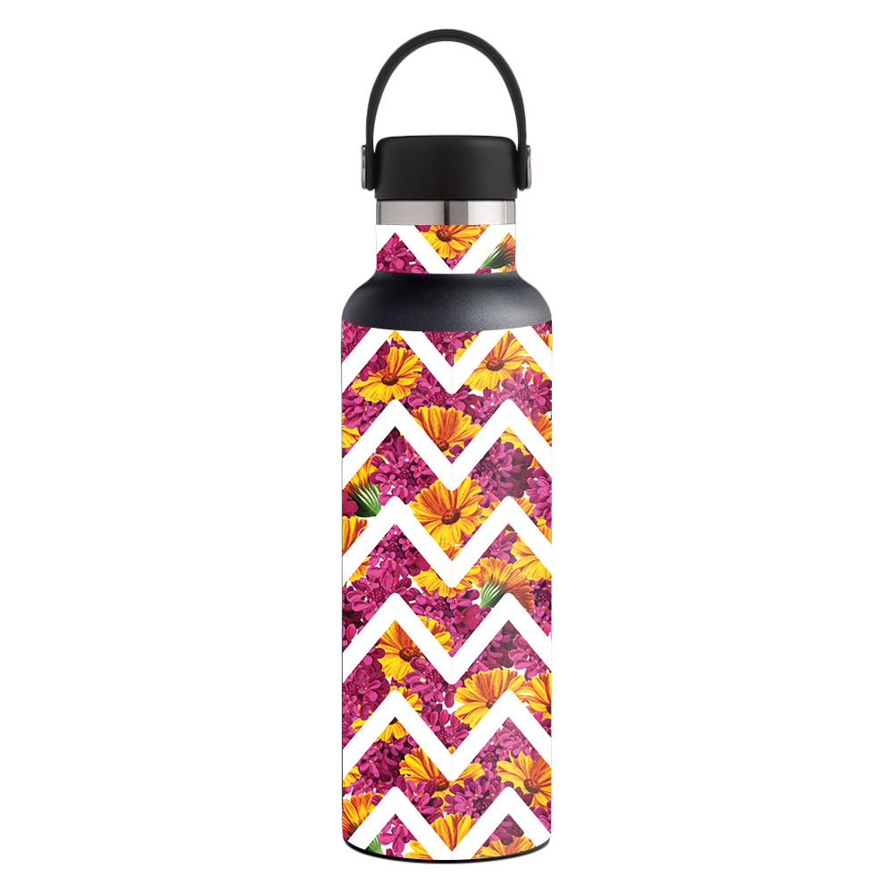 Picture of MightySkins HFST21-Chevron Summer Skin for Hydro Flask 21 oz Standard Mouth - Chevron Summer