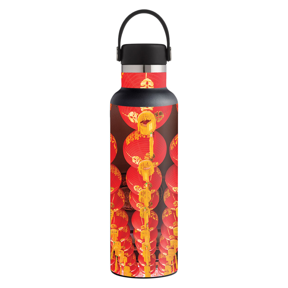 Picture of MightySkins HFST21-Chinese Lanterns Skin for Hydro Flask 21 oz Standard Mouth - Chinese Lanterns