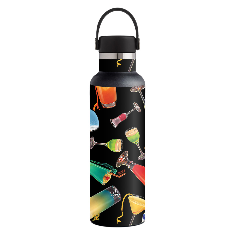 Picture of MightySkins HFST21-Cocktail Therapy Skin for Hydro Flask 21 oz Standard Mouth - Cocktail Therapy