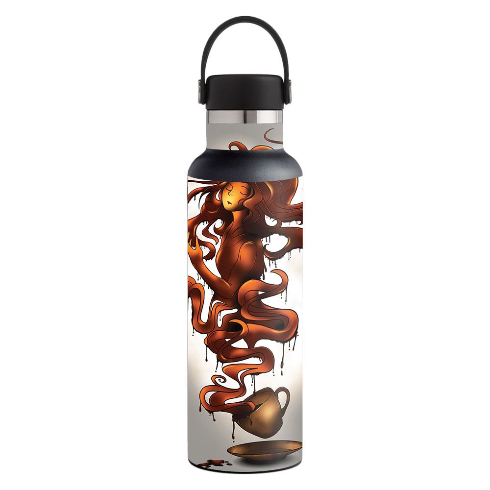 Picture of MightySkins HFST21-Coffee Dreams Skin for Hydro Flask 21 oz Standard Mouth - Coffee Dreams