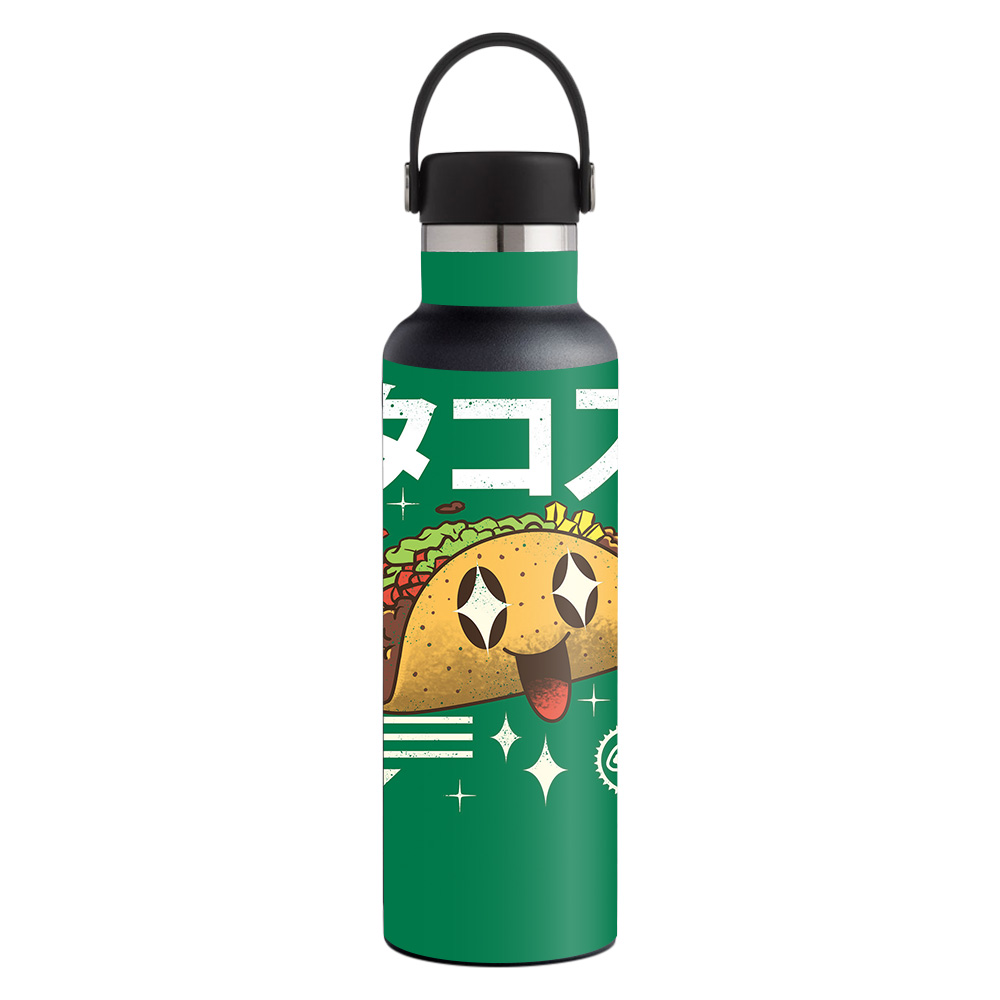 Picture of MightySkins HFST21-Tacos Kawaii Skin for Hydro Flask 21 oz Standard Mouth - Tacos Kawaii