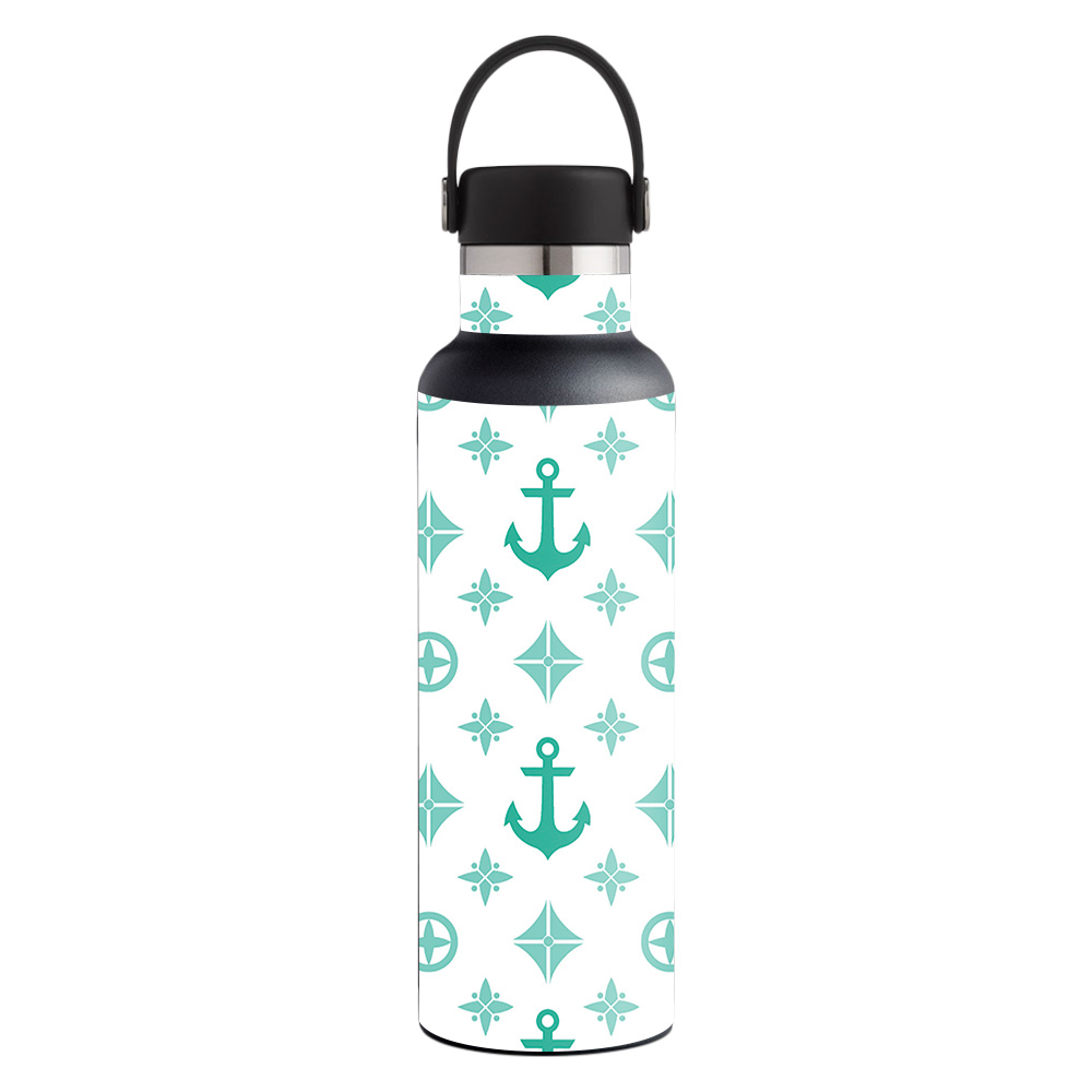 Picture of MightySkins HFST21-Teal Designer Skin for Hydro Flask 21 oz Standard Mouth - Teal Designer
