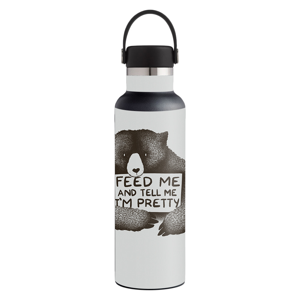 Picture of MightySkins HFST21-Tell Me Im Pretty Skin for Hydro Flask 21 oz Standard Mouth - Tell Me Im Pretty