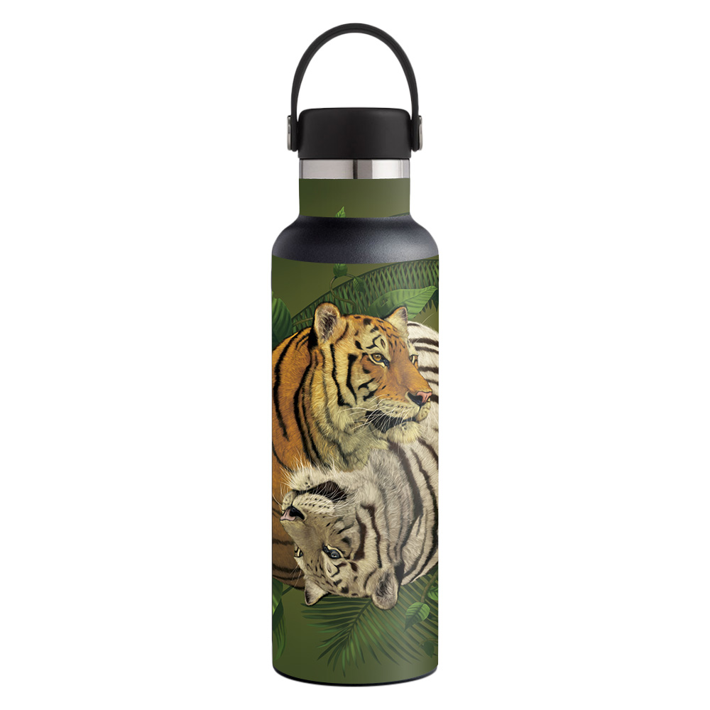 Picture of MightySkins HFST21-Tiger Yin Yang Skin for Hydro Flask 21 oz Standard Mouth - Tiger Yin Yang