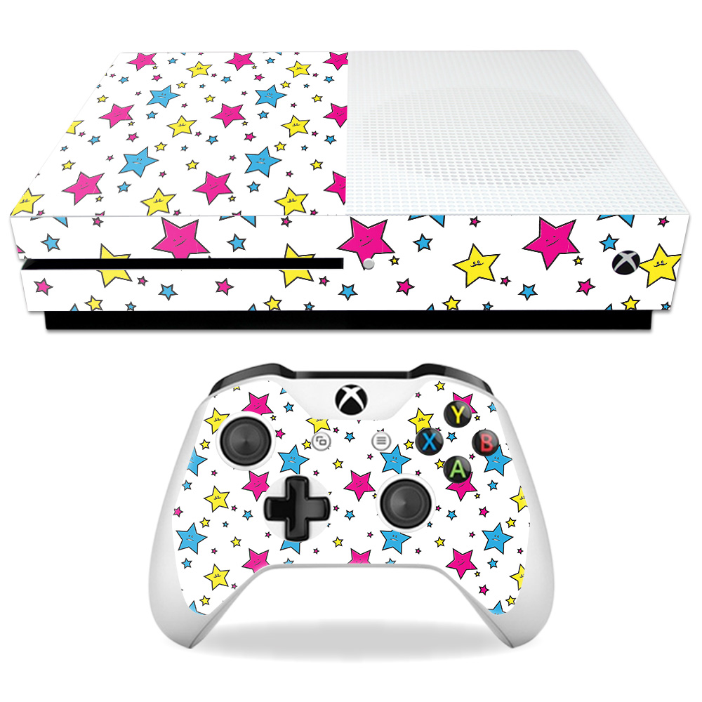 MIXBONES-Smiley Stars Skin for Microsoft Xbox One S - Smiley Stars -  MightySkins