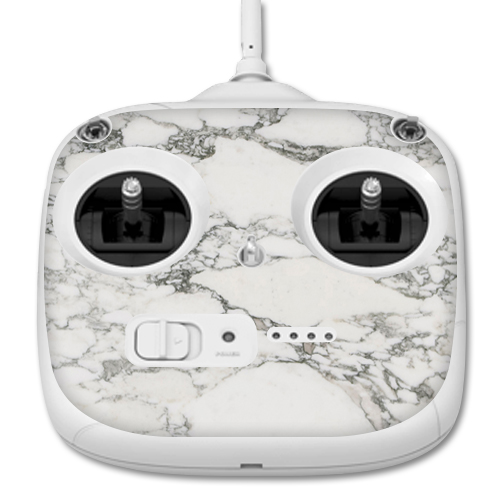 DJPH3STACO-White Marble Skin for Dji Phantom 3 Standard Quadcopter Drone Controller Wrap Cover Sticker - White Marble -  MightySkins