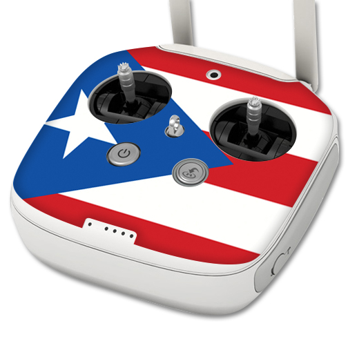 DJPH3PROCO-Puerto Rican Flag Skin for Dji Phantom 3 Professional Quadcopter Drone Controller Wrap Cover Sticker - Puerto Rican Flg -  MightySkins