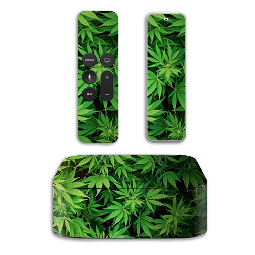 Picture of MightySkins APTV4-Weed Skin for Apple TV 4th Gen 2015 Wrap Cover Sticker - Weed
