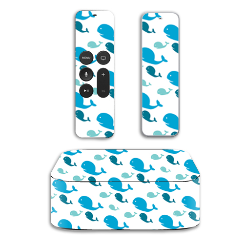 Picture of MightySkins APTV4-Whales Skin for Apple TV 4th Gen 2015 Wrap Cover Sticker - Whales