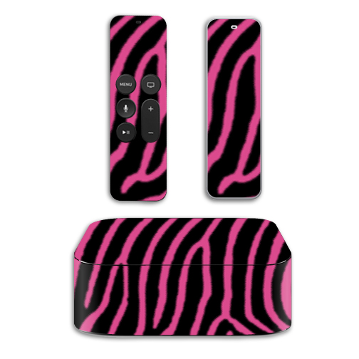 Picture of MightySkins APTV4-Zebra Pink Skin for Apple TV 4th Gen 2015 Wrap Cover Sticker - Zebra Pink
