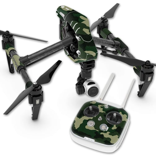 DJINSP1-Green Camo Skin for Dji Inspire 1 Quadcopter Drone Wrap Cover Sticker - Green Camo -  MightySkins