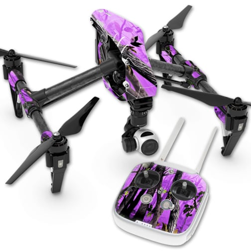 DJINSP1-Purple Tree Camo Skin for Dji Inspire 1 Quadcopter Drone Wrap Cover Sticker - Purple Tree Camo -  MightySkins