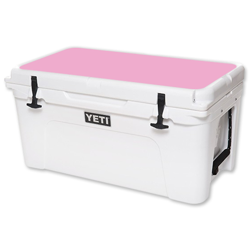 YETUN65LID-Glossy Pink Skin for Yeti Tundra 65 qt. Cooler Lid Wrap Cover Sticker - Solid Pink -  MightySkins