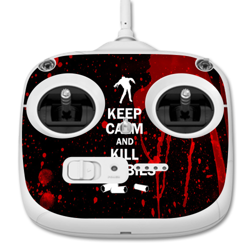 DJPH3STACO-Kill Zombies Skin for Dji Phantom 3 Standard Quadcopter Drone Controller Wrap Cover Sticker - Kill Zombies -  MightySkins