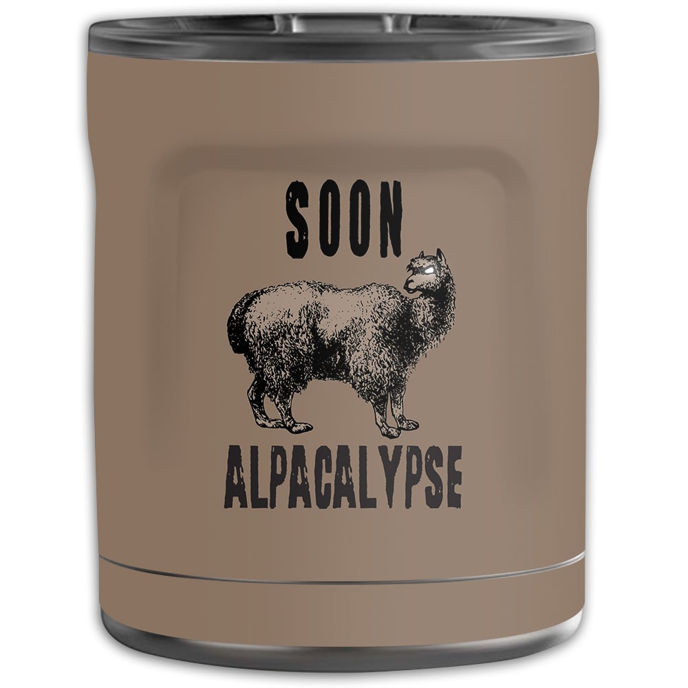 Picture of MightySkins OTEL10-Alpacalypse Skin for Otterbox Elevation Tumbler 10 oz - Alpacalypse