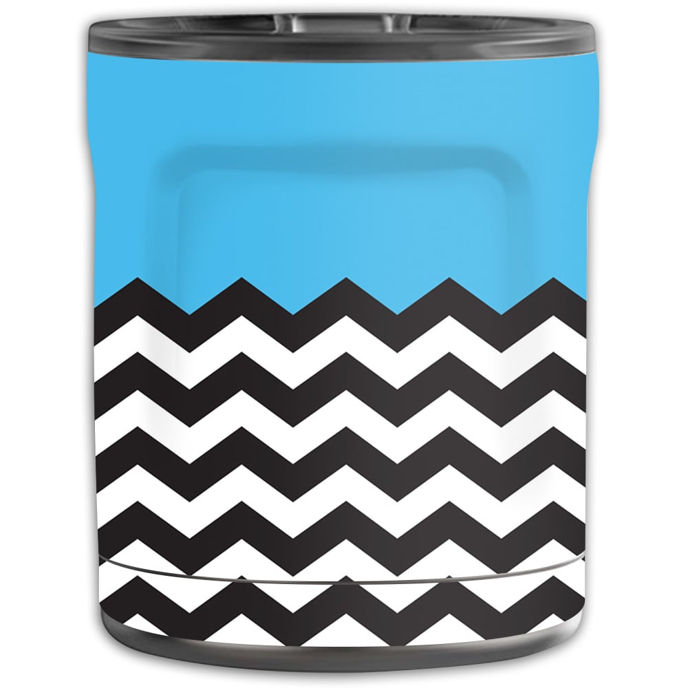 Picture of MightySkins OTEL10-Baby Blue Chevron Skin for Otterbox Elevation Tumbler 10 oz - Baby Blue Chevron