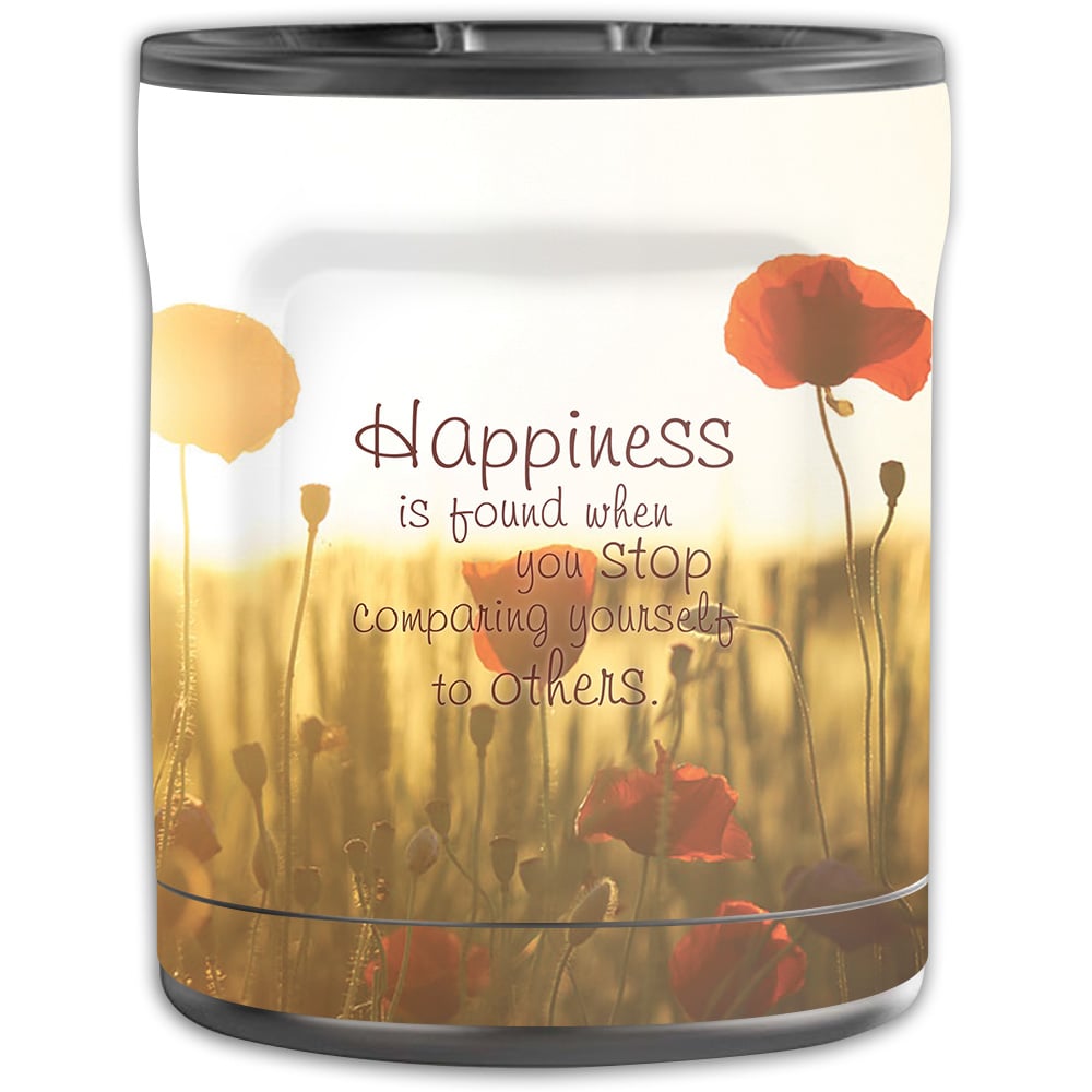 Picture of MightySkins OTEL10-Be Happy Skin for Otterbox Elevation Tumbler 10 oz - Be Happy