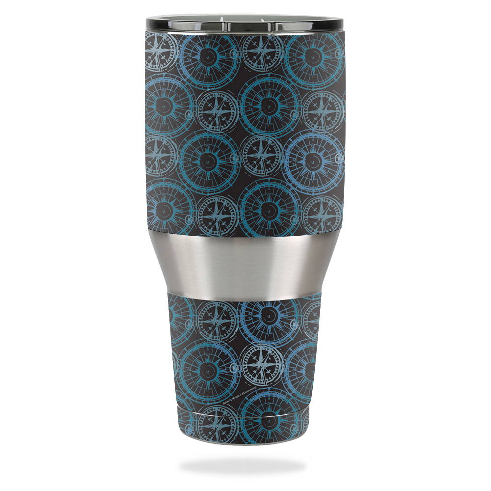 Picture of MightySkins OZTUM40-Compass Tile Skin for Ozark Trail 40 oz Tumbler - Compass Tile