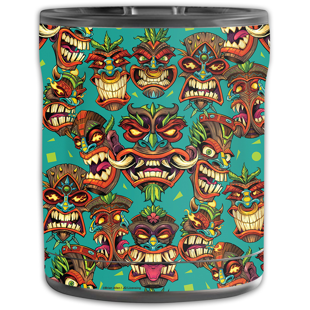 Picture of MightySkins OTEL10-Crazy Tikis Skin for Otterbox Elevation Tumbler 10 oz - Crazy Tikis