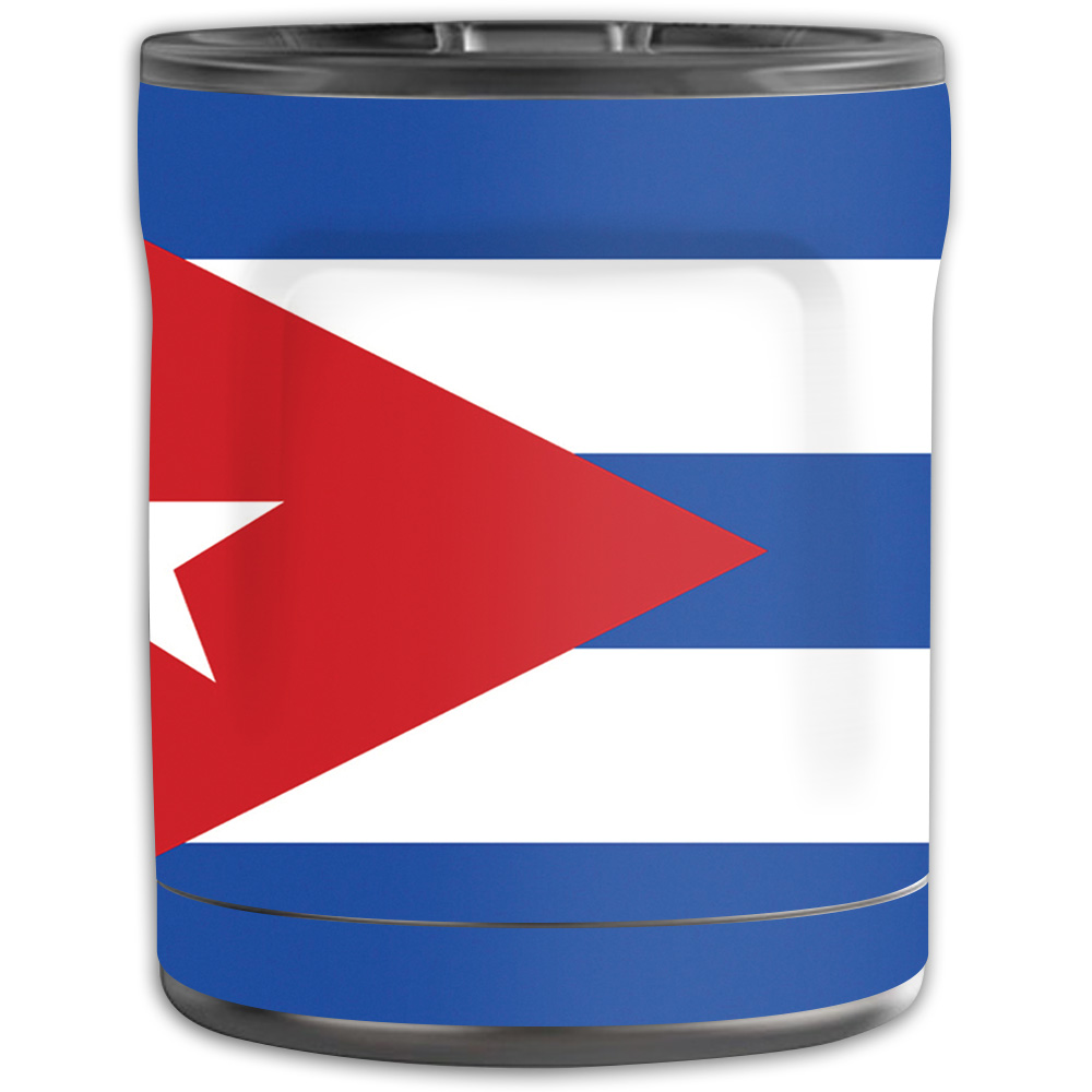 Picture of MightySkins OTEL10-Cuban Flag Skin for Otterbox Elevation Tumbler 10 oz - Cuban Flag