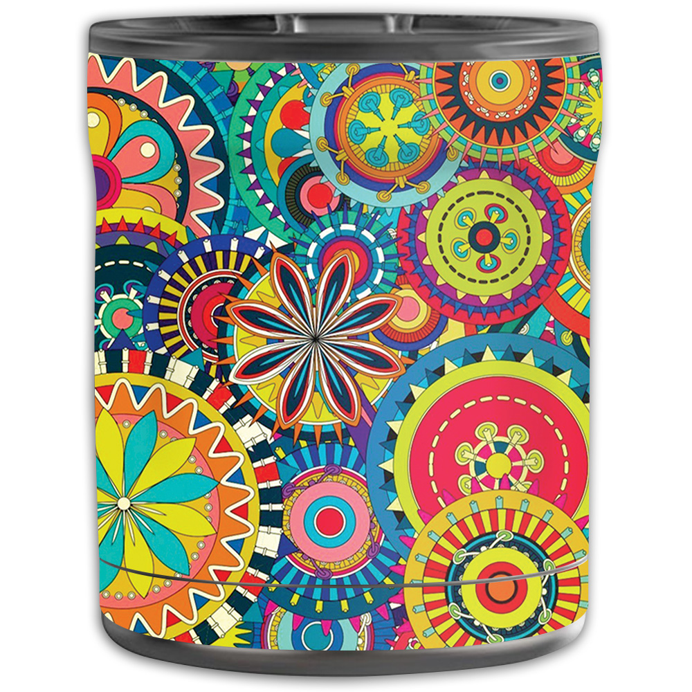 Picture of MightySkins OTEL10-Flower Wheels Skin for Otterbox Elevation Tumbler 10 oz - Flower Wheels